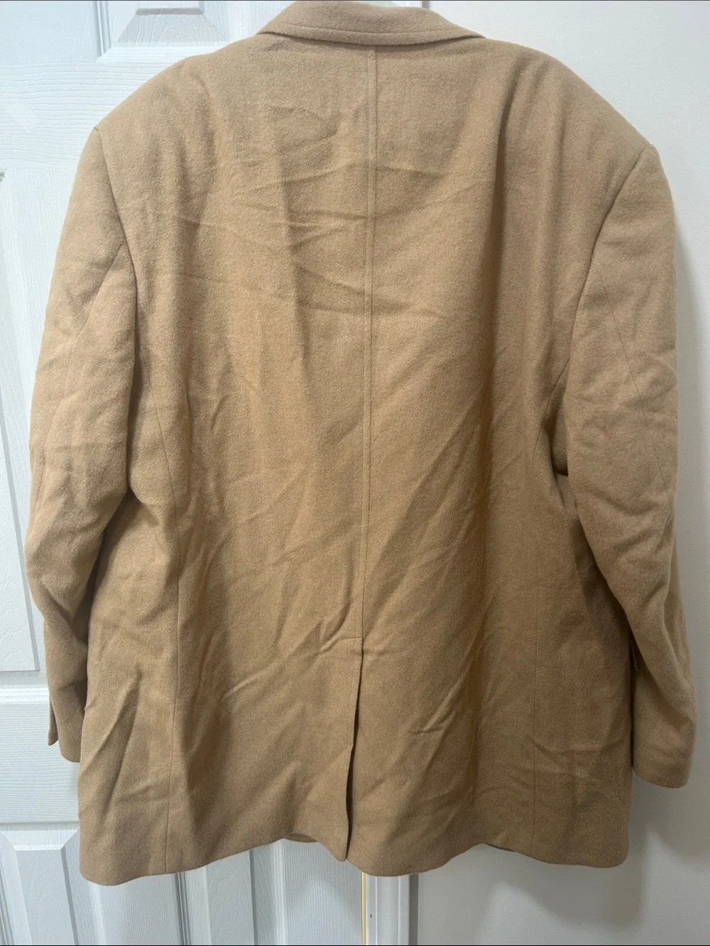Vintage Brooks Brothers 100% Camel Hair Sport Coat Blazer Men’s 52 XLNG USA